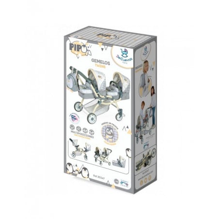 CARRO GEMELAR GRANDE PLEGABLE PIPO