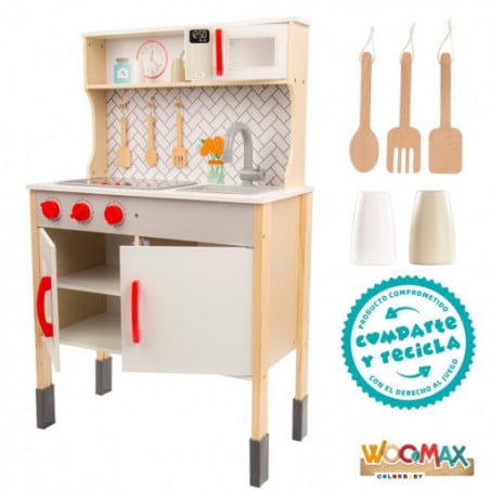 WOOMAX COCINA MADERA ELECTRICA