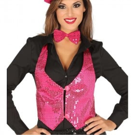 CHALECO LENTEJUELAS FUCSIA PARA MUJER
