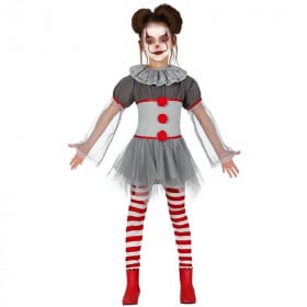 Disfraz Infantil Payasa Mala T 10-12 Años