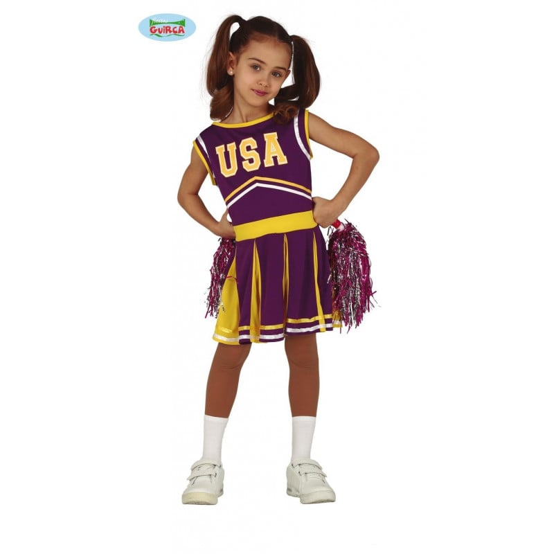 DISFRAZ ANIMADORA MORADA T 7-9 AÑOS