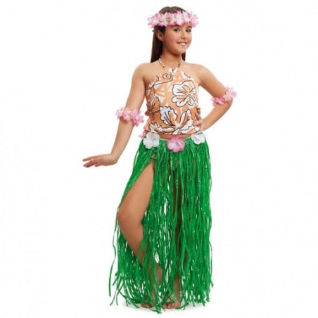 DISFRAZ HAWAIANA TALLA 5-6 AÑOS