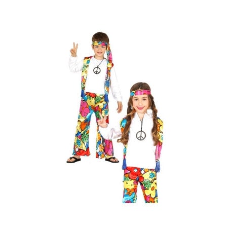 DISFRAZ HIPPIE T 7-9 AÑOS