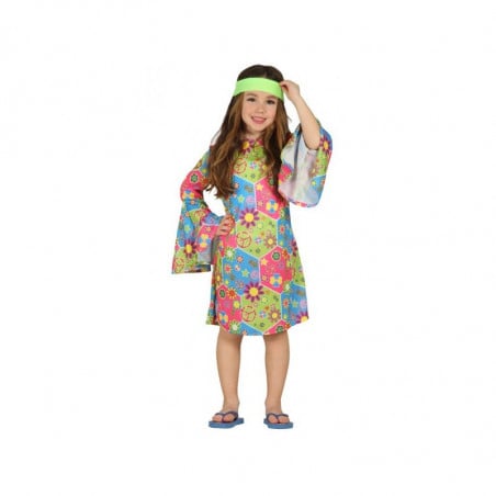 DISFRAZ HIPPIE GIRL 7-9 AÑOS