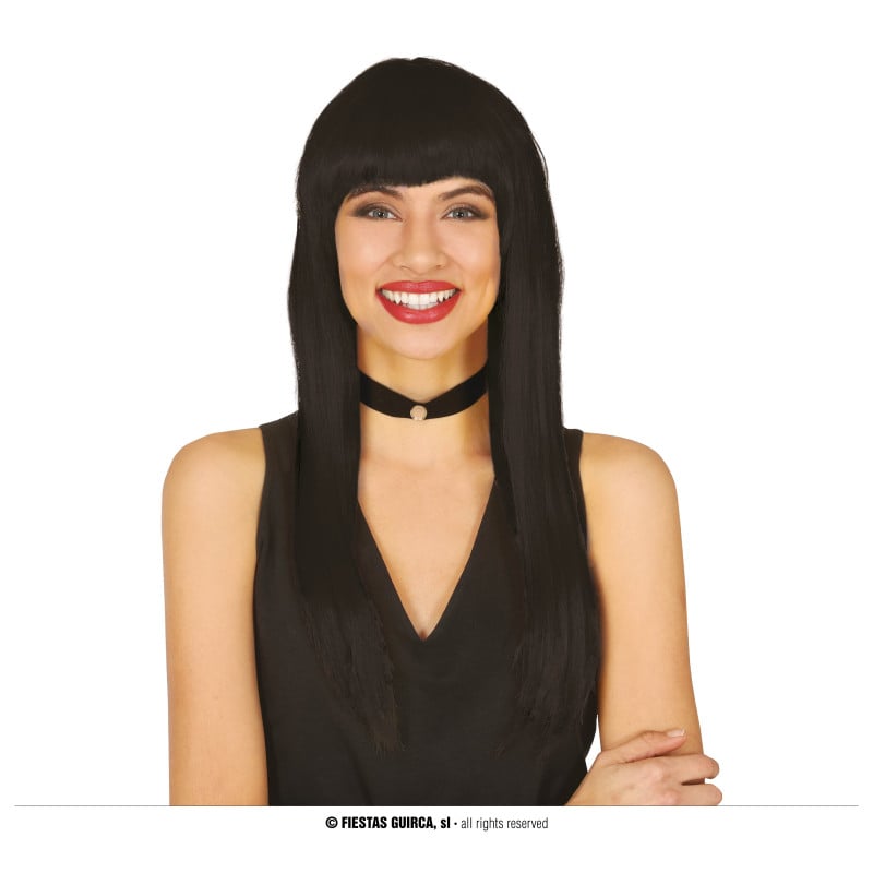 PELUCA MELENA NEGRA 120 GR