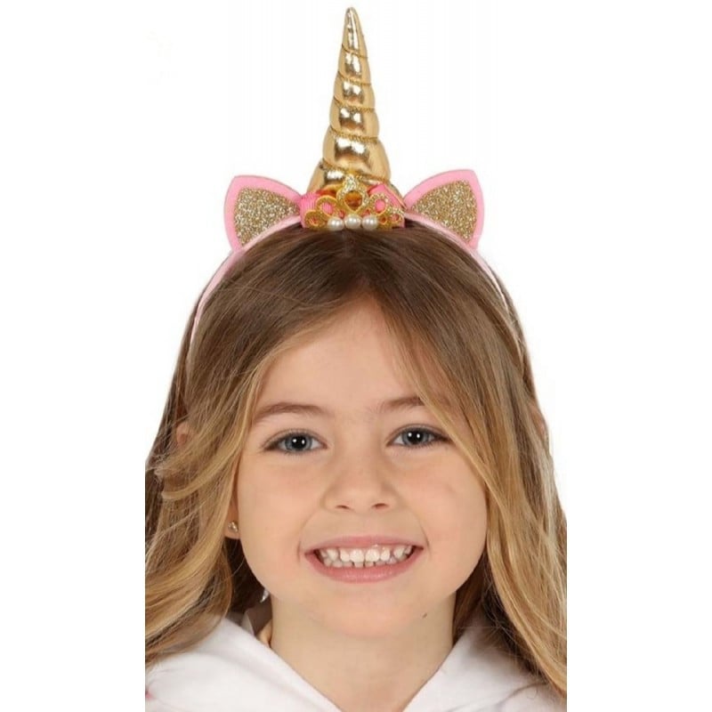 DIADEMA UNICORNIO ORO INFANTIL