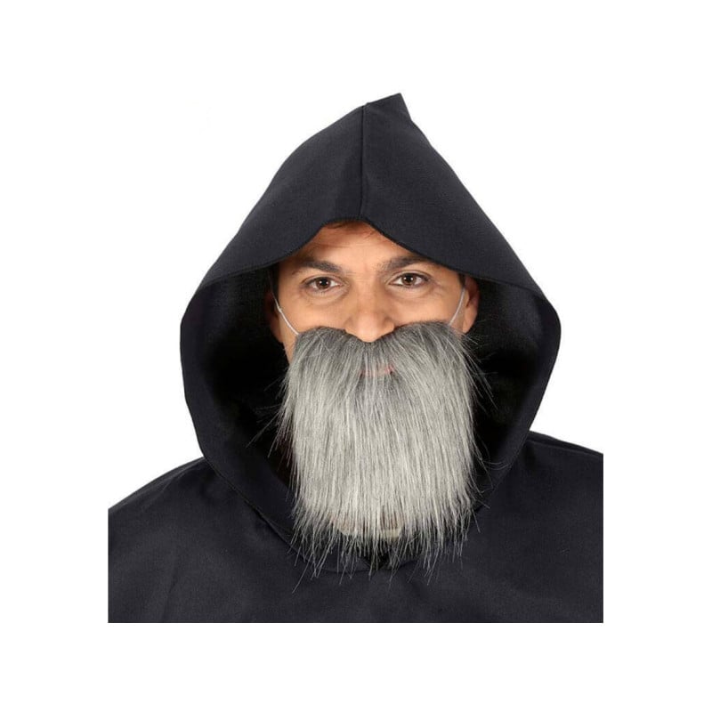 BARBA MEDIANA LISA GRIS