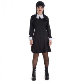 DISFRAZ ADULTO MIERCOLES NEGRO TALLA S