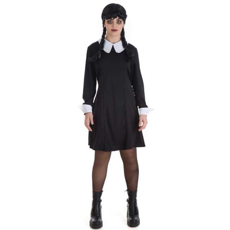 DISFRAZ ADULTO MIERCOLES NEGRO TALLA S