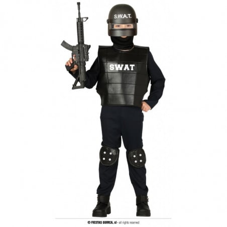 DISFRAZ POLICIA SWAT BABY T 7-9 AÑOS