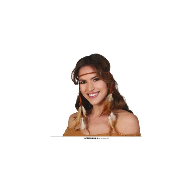 DIADEMA PLUMAS COLGANTES