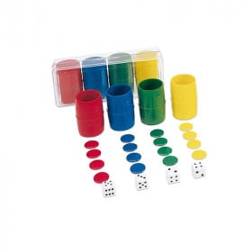 Accesorios Parchís Caja Rectangular 4 Jugadores