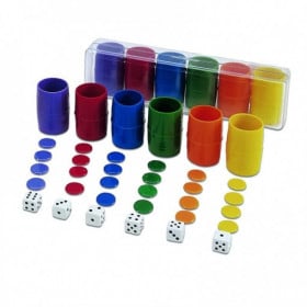 ACCS. PARCHIS CAJA RECTANGULAR 6 JUGAD.