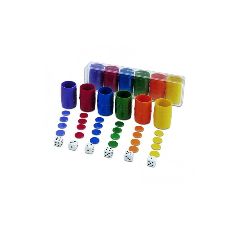 ACCS. PARCHIS CAJA RECTANGULAR 6 JUGAD.