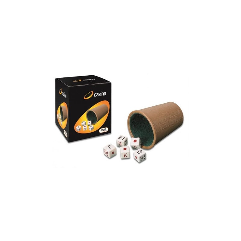 JUEGO DE DADOS CB. FORRD Y 5 D. POKER