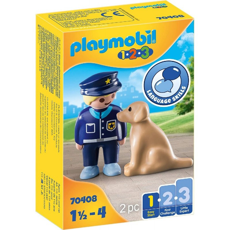 1.2.3 PLAYMOBIL POLICIA CON PERRO
