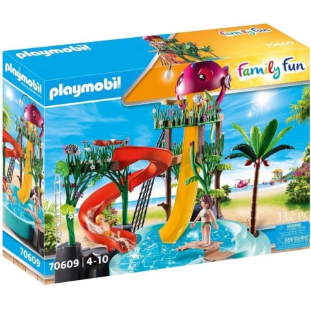PLAYMOBIL FAMILY FUN PARQUE ACUATICO CON TOBOGAN