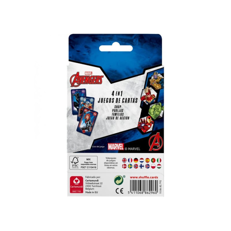 JUEGO DE NAIPES THE AVENGERS