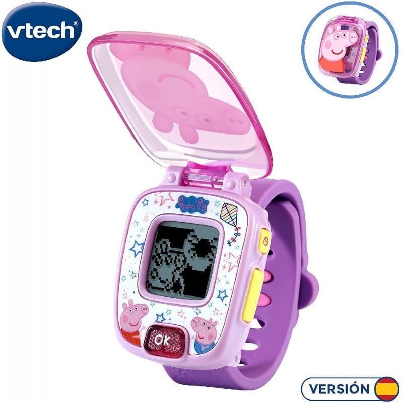 RELOJ PEPPA PIG MORADO