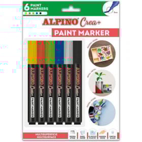 PAINT MARKERS 6 COLORES BASICOS