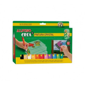 Alpino Crea + Pintura Crystal 12 Col.