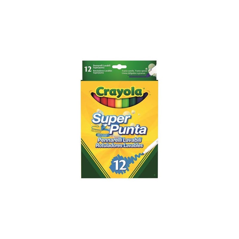 12 Rotuladores Finos Lavables
