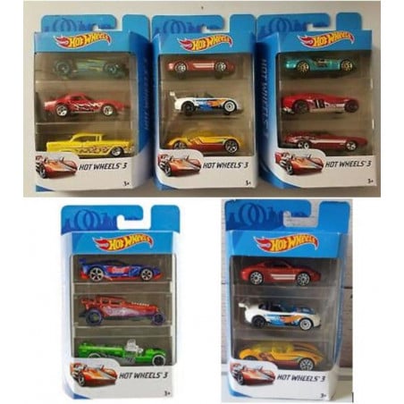PACK 3 COCHES HOT WHEELS