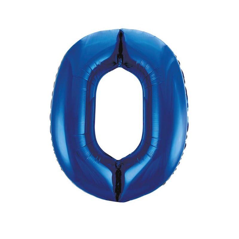 GLOBO AZUL NUMERO 0