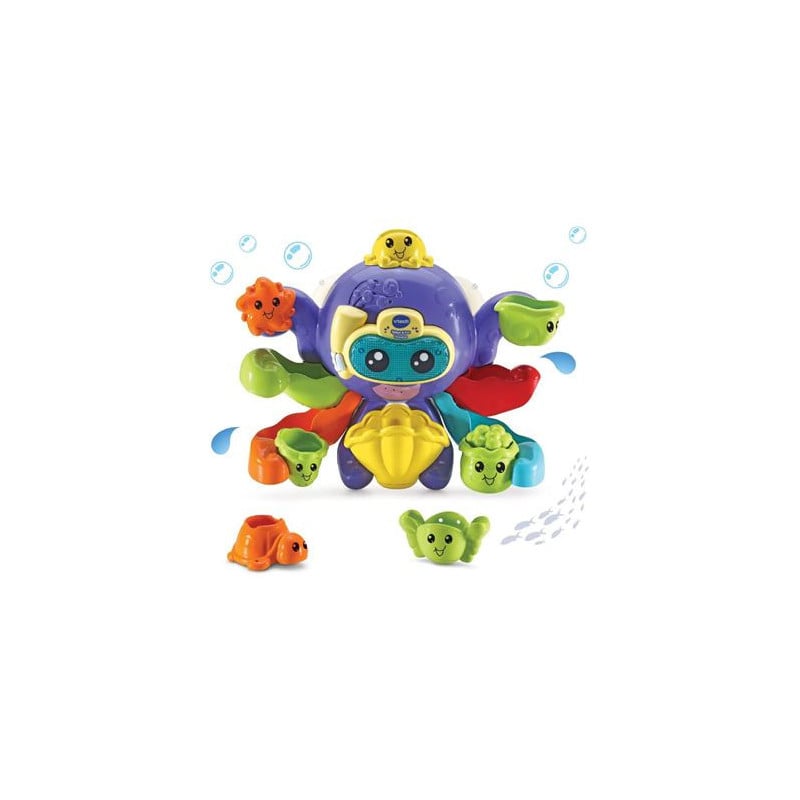 Pulpo Bebé Juega En El Baño