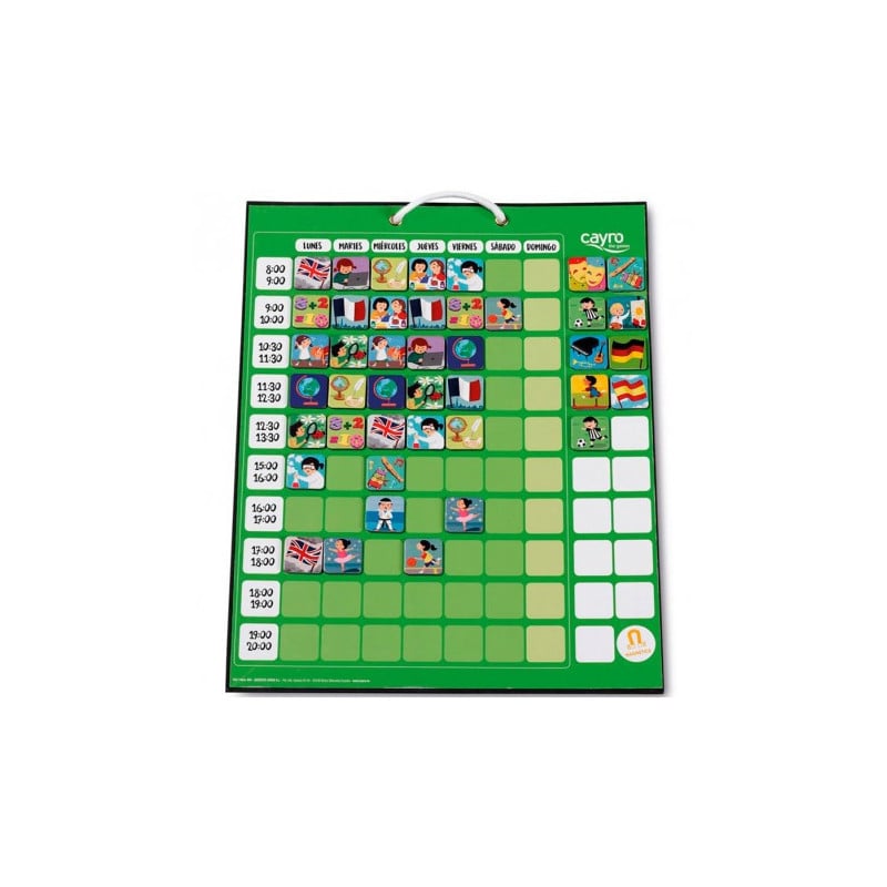 Tabla Horario Escolar