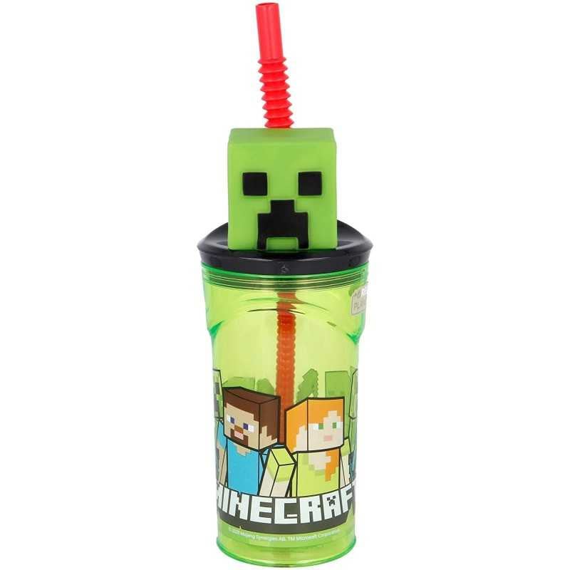 VASO FIGURITA 3D MINECRAFT 360 ML