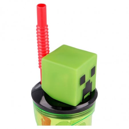 VASO FIGURITA 3D MINECRAFT 360 ML