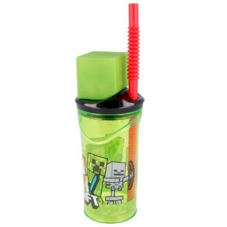 VASO FIGURITA 3D MINECRAFT 360 ML