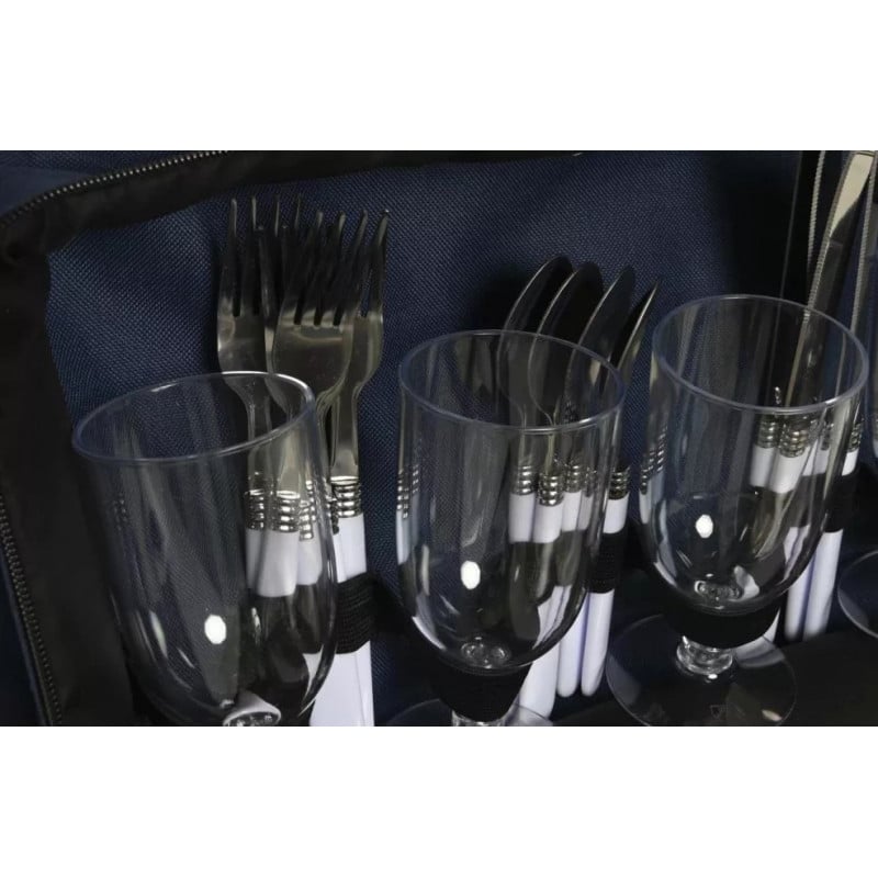 BOLSA TERMO PICNIC 19 PZS POLIESTER 43X23X29 CM