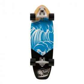 Monopatín Surf Wave Azul