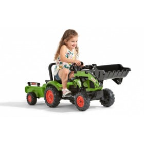 TRACTOR CON PEDALES FALK CLAAS VERDE C/R 2