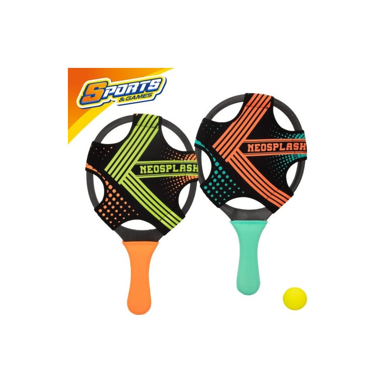 SET 2 PALA PLAYA NEOPRENO C/PELOTA