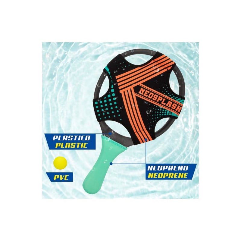 SET 2 PALA PLAYA NEOPRENO C/PELOTA