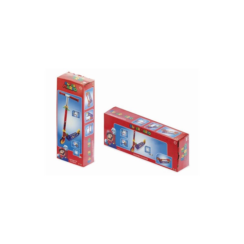 Patinete Plegable 2 Ruedas Super Mario