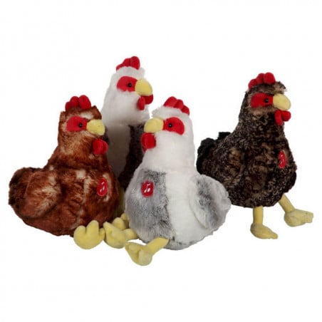 gallinas de peluche