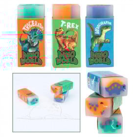 DINO WORLD GOMA DE BORRAR DE GELATINA 2