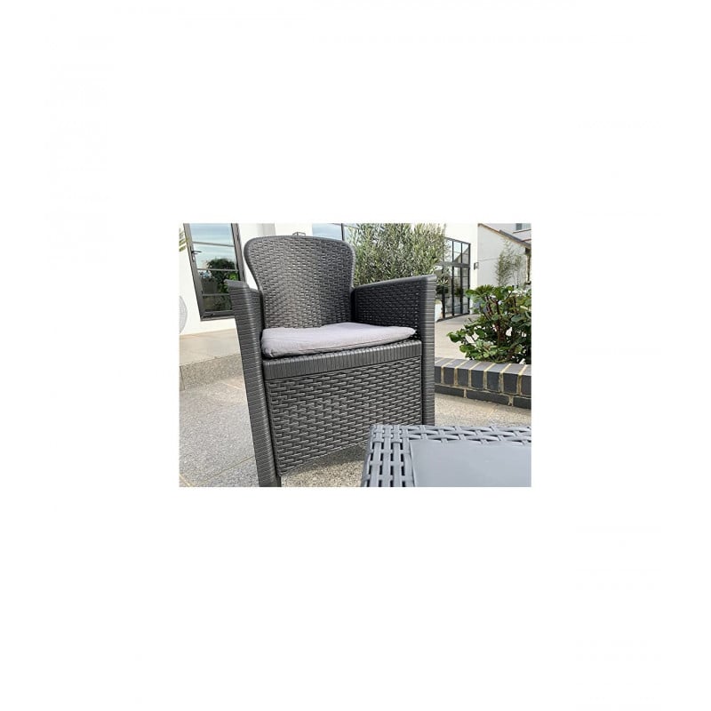 SET 3 PZS SILLON Y MESA GRIS