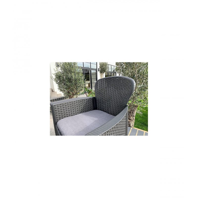 SET 3 PZS SILLON Y MESA GRIS