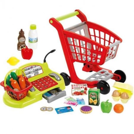 CAJA REGISTRADORA CON CARRITO 26 ACCESORIOS