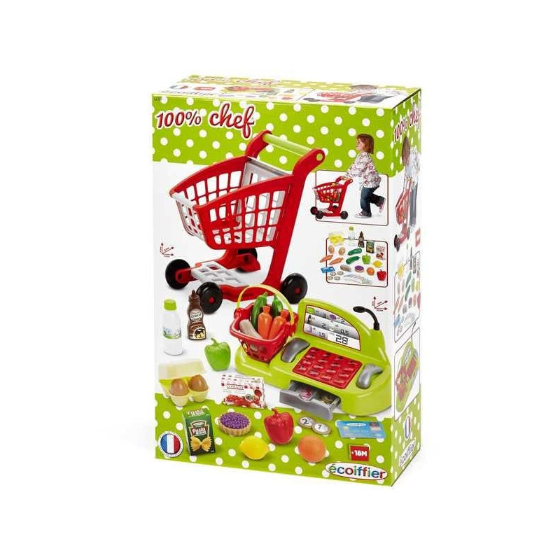 CAJA REGISTRADORA CON CARRITO 26 ACCESORIOS