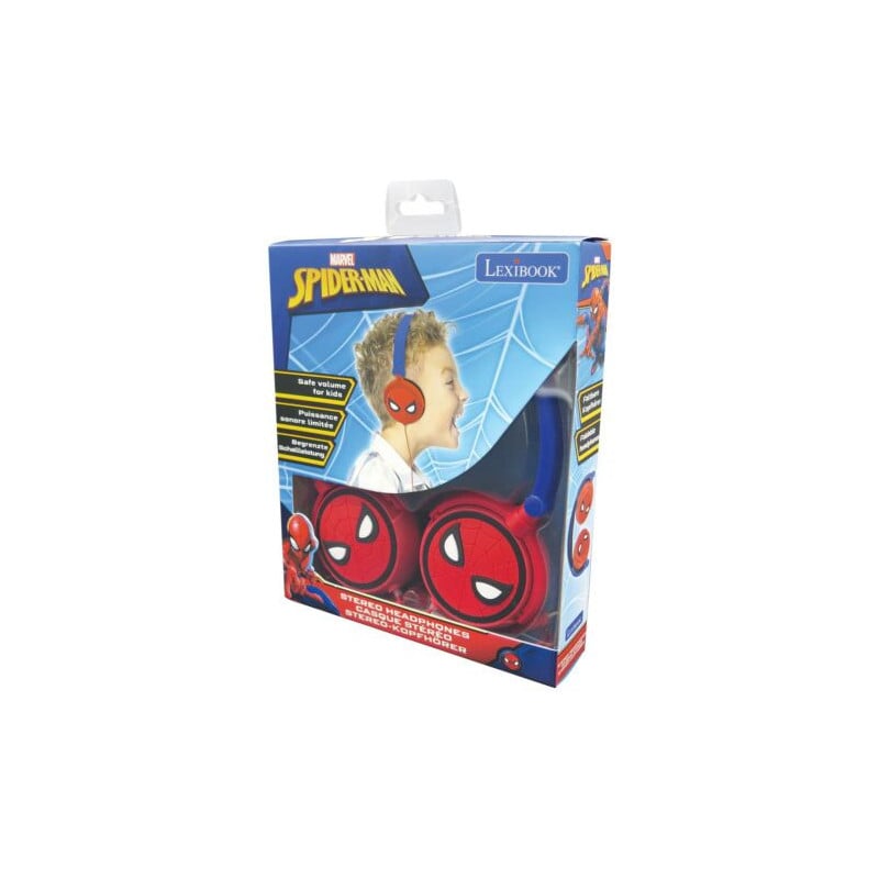 CASCOS ESTEREO SPIDERMAN PLEGABLES