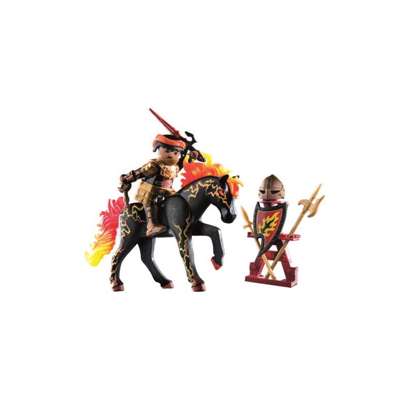 BURNHAM RAIDERS. CABALLERO DE FUEGO PLAYMOBIL