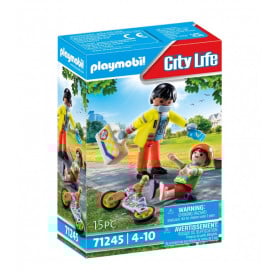 PARAMEDICO CON PACIENTE