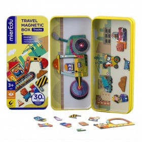 PUZZLE MAGNETICO MIS VIAJES CAMIONES Y EXCAVADORAS