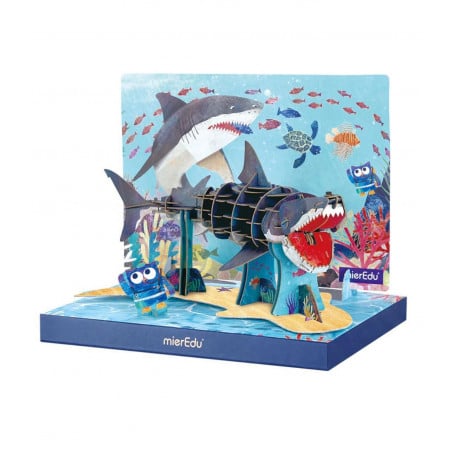 ECO 3D PUZZLE TIBURON BLANCO DELUXE